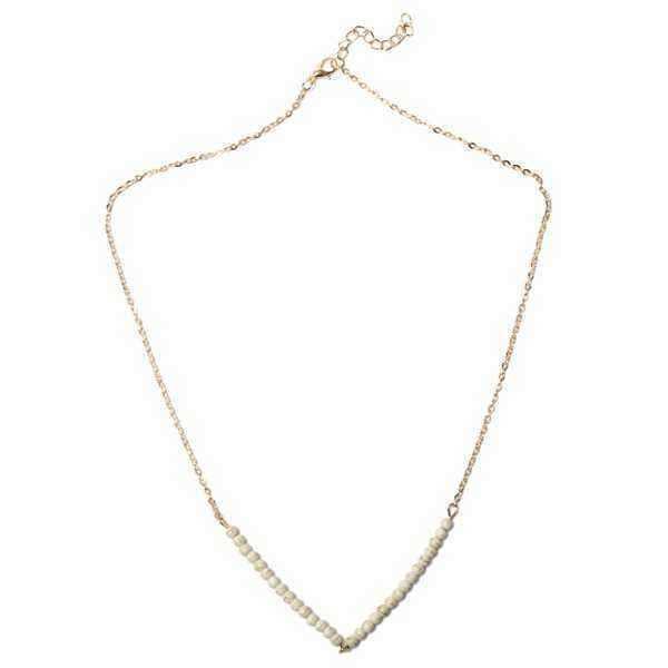 Green-Beige-Link-V-Beads-Chain-Necklace-For-Women-978032