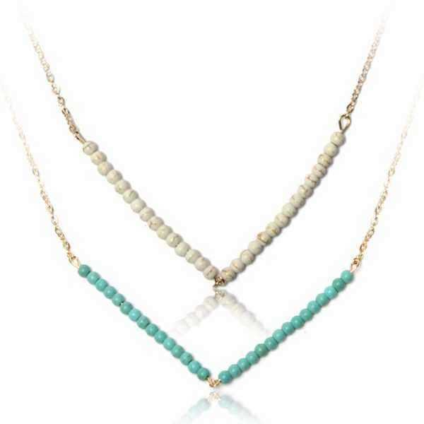 Green-Beige-Link-V-Beads-Chain-Necklace-For-Women-978032