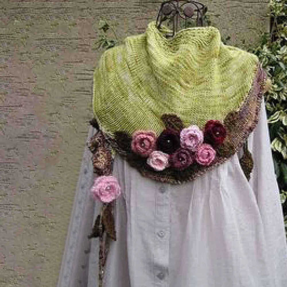 Green-Casual-Cotton-Blend-Scarves-amp-Shawl-1566911