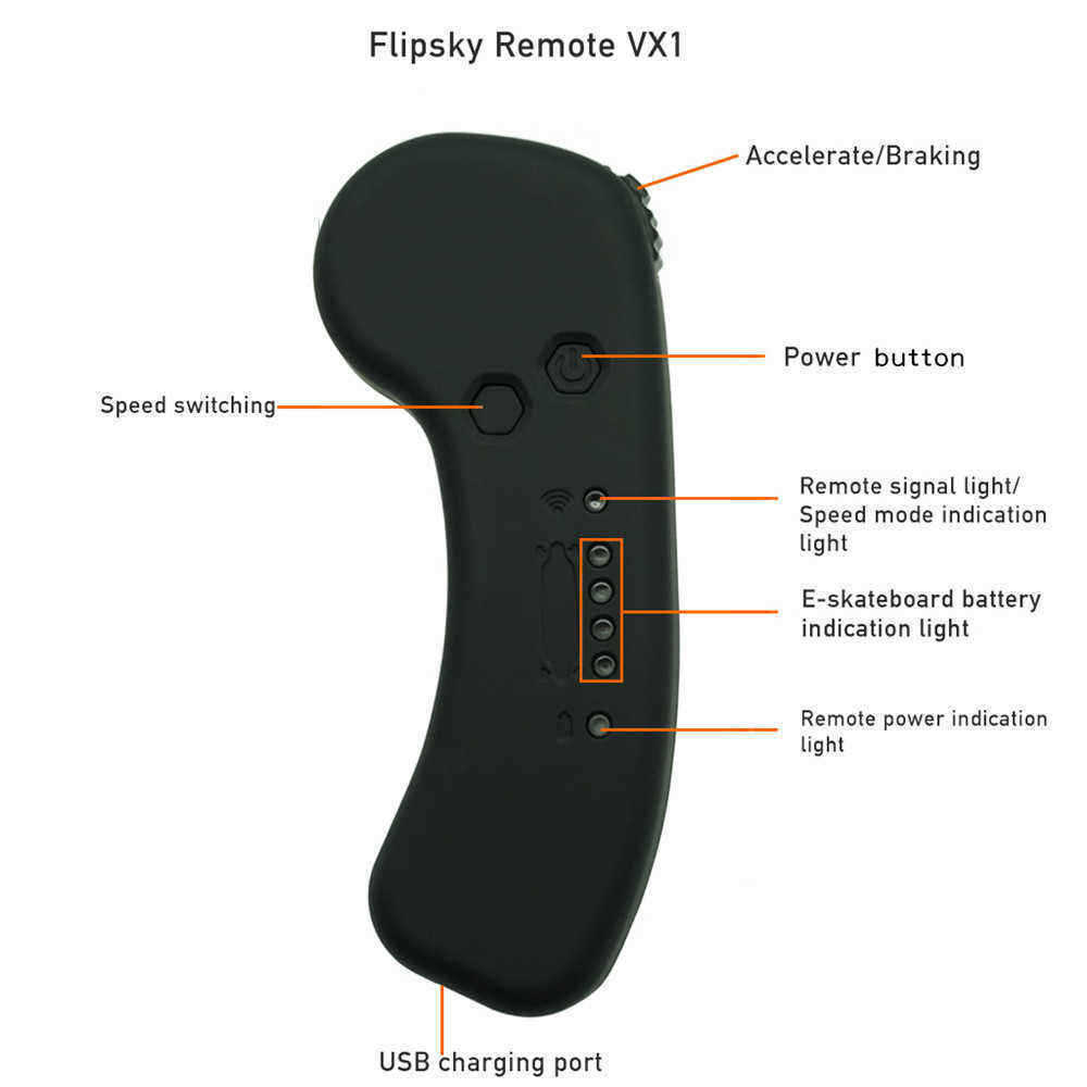 HGLRC-Flipsky-VX1-24Ghz-Remote-Controller-Transmitter-for-VESC4-DIY-Electric-Skateboard-1535757