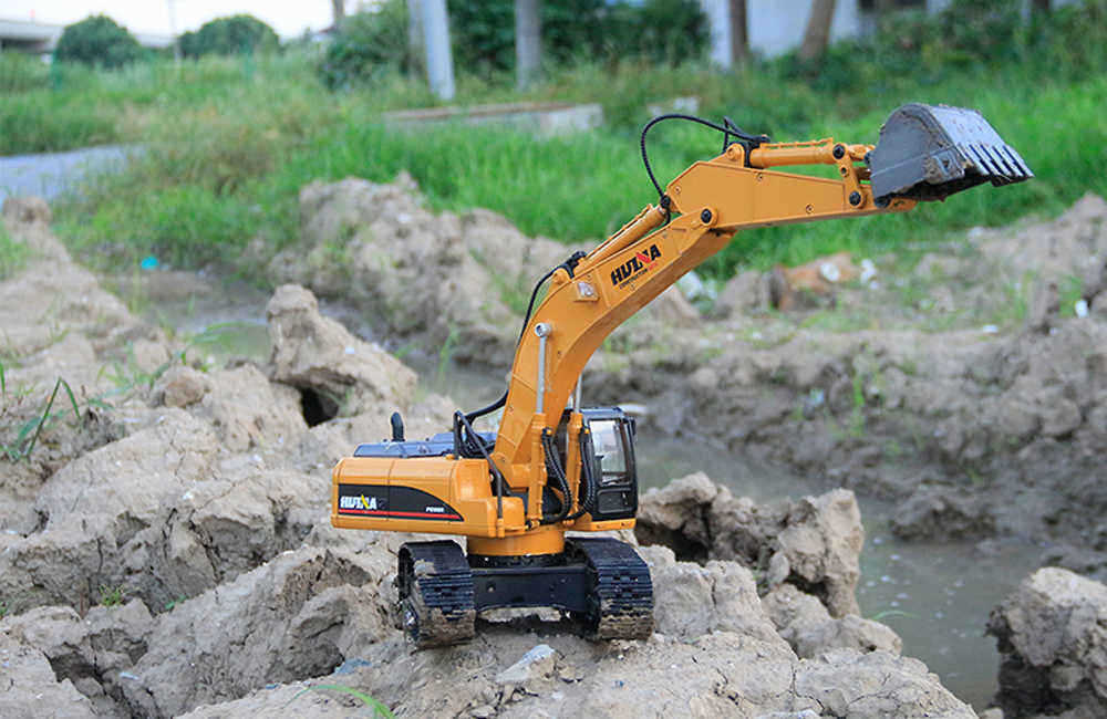 HUINA-580-Excavator-RC-Car-Toys-Styling-23-Channel-Road-Construction-All-Metal-Truck-Autos-1398609