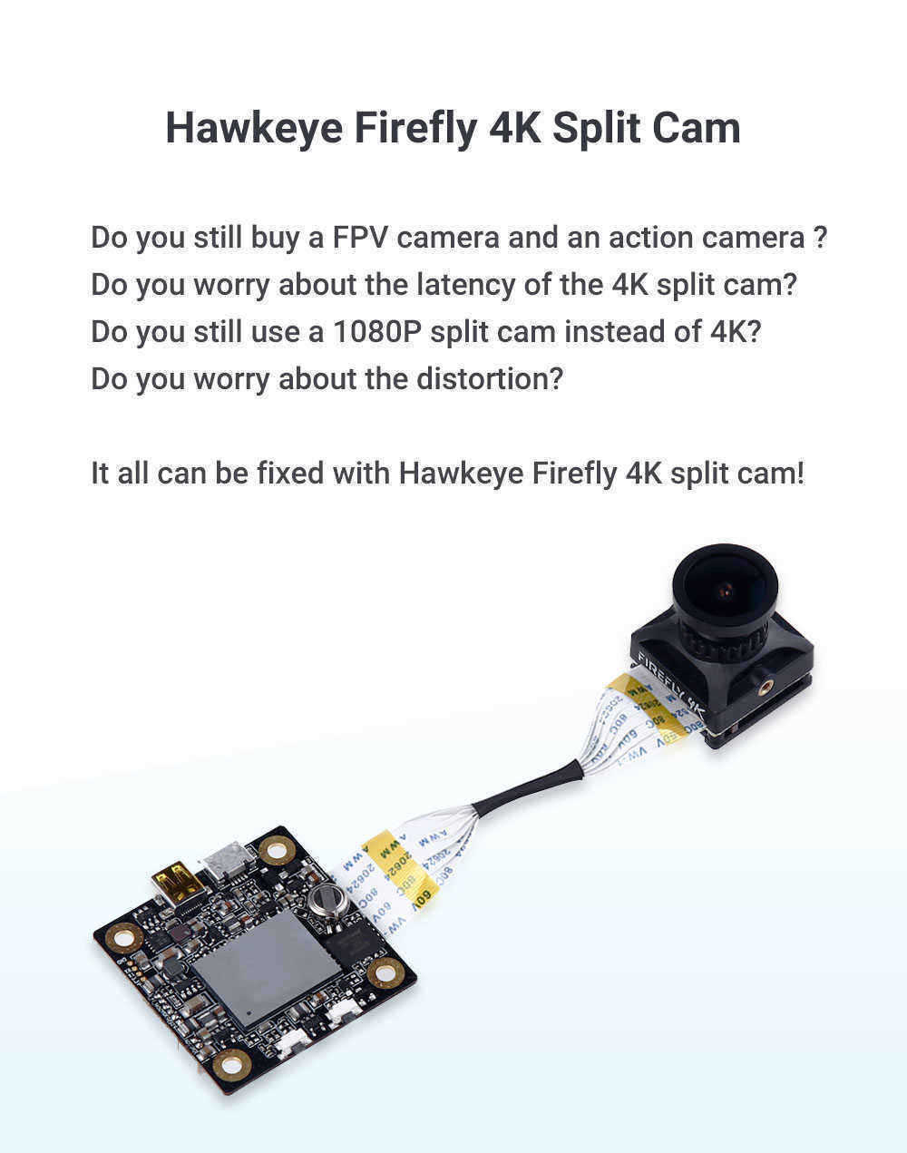 Hawkeye-Firefly-Split-4K-160-Degree-HD-Recording-DVR-Mini-FPV-Camera-WDR-Single-Board--Built-in-Mic--1528048