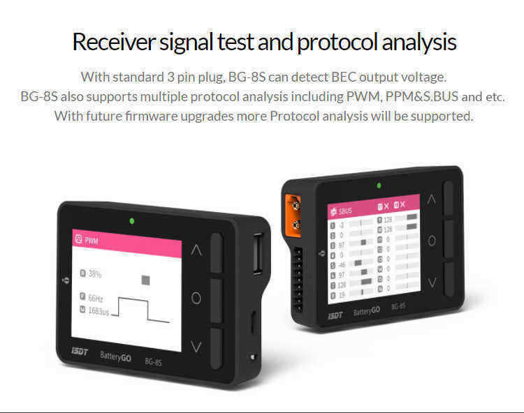 ISDT-BattGo-BG-8S-Smart-Battery-Checker-Balancer-Receiver-Signal-Tester-Quick-Charge-Function-1177825