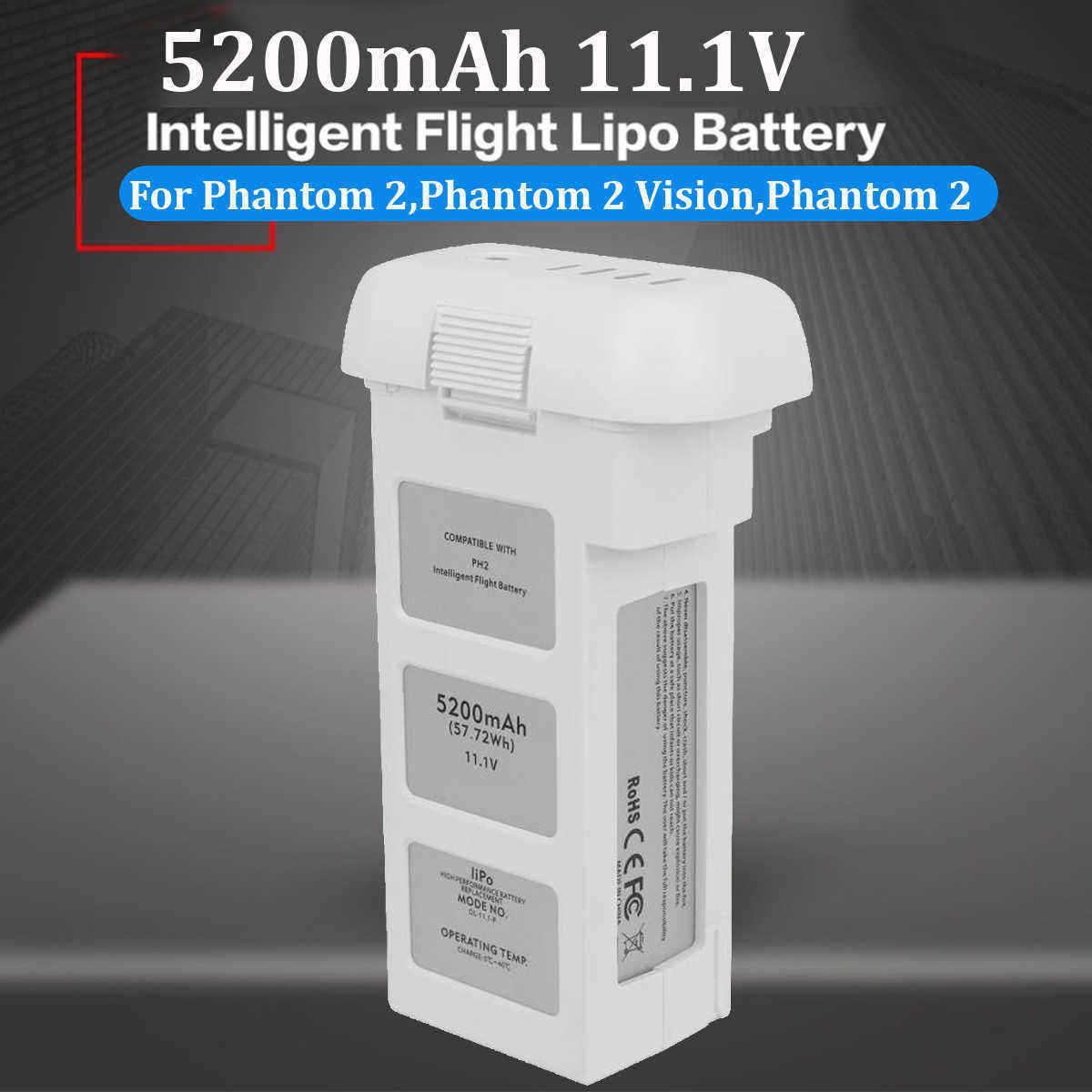 Intelligent-Flight--111V-5200mAh-3S-Lipo-Battery-for-For-DJI-Phantom-2-Vision-1418742