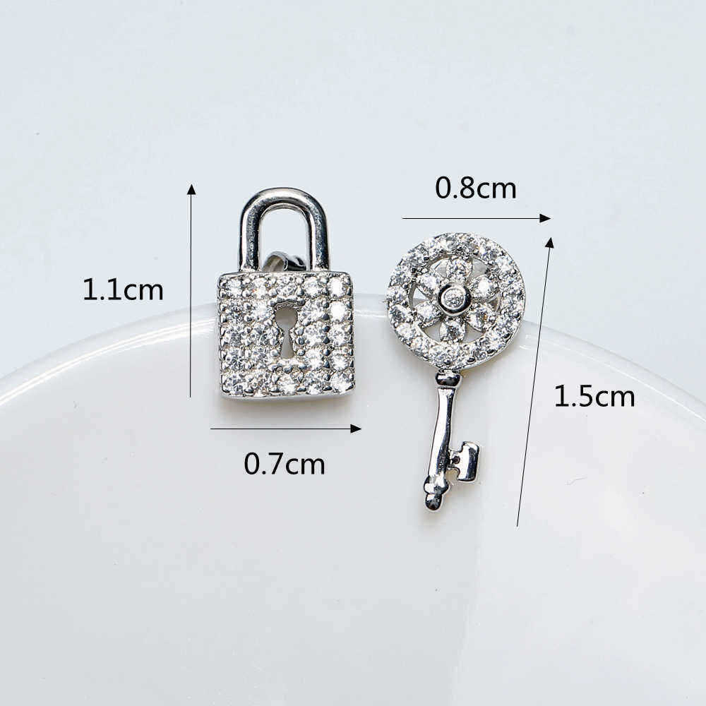 JASSYreg-Asymmetric-Stud-Earrings-Open-the-Lock-with-Key-925-Sterling-Silver-Earring-for-Women-1307847