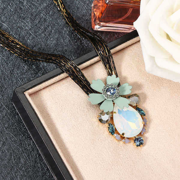 JASSYreg-Pear-Cut-Diamond-Multilayer-Chain-Flower-Shape-Pendant-Crystal-Rhinestones-Opal-Necklace-1282887