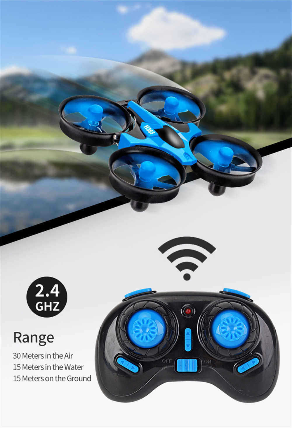 JJRC-H36F-Terzetto-120-24G-3-In-1-RC-Vehicle-Flying-Drone-Land-Driving-Boat-RTR-Model-1537028