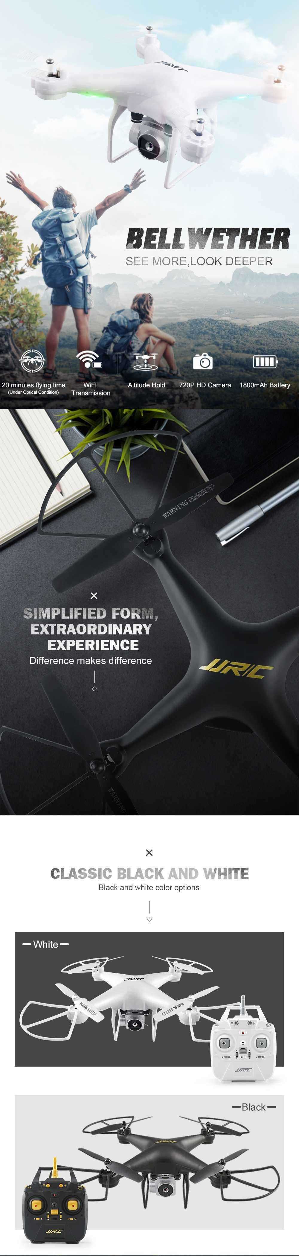 JJRC-H68-Bellwether-WiFi-FPV-with-2MP-720P-HD-Camera-20mins-Flight-Time-RC-Drone-Quadcopter-RTF-1319338