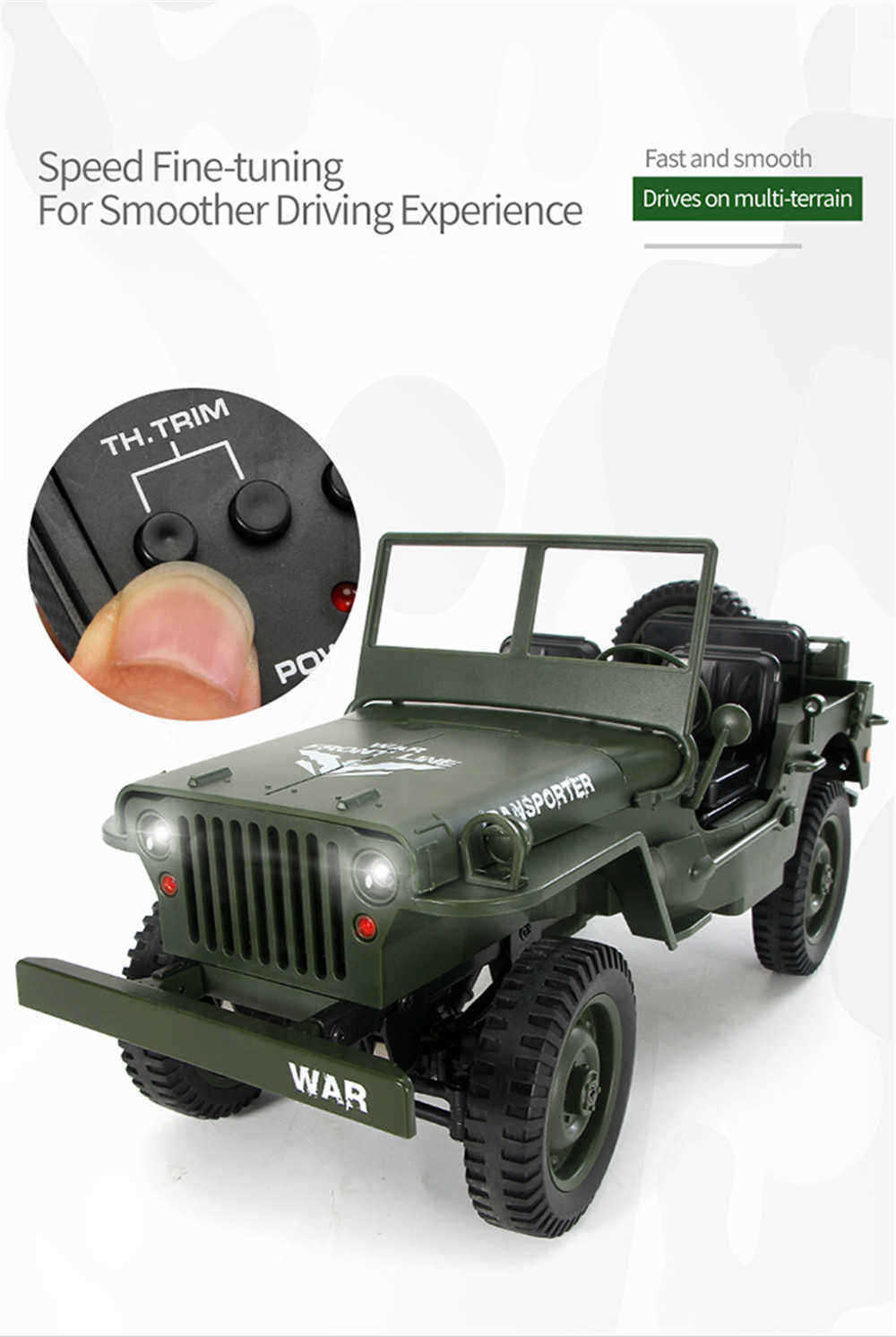 JJRC-Q65-24G-110-Jedi-Proportional-Control-Crawler-Military-Truck-4WD-Off-Road-RC-Car-With-Canopy-LE-1410857