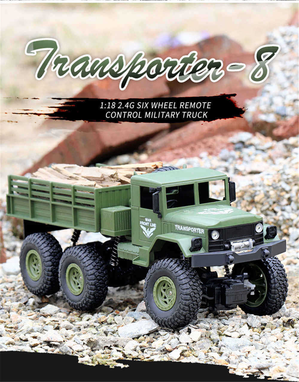 JJRC-Q68-Q69-118-24G-6WD-RC-Vehicle-Off-Road-Military-Truck-Car-RTR-Model-1530087