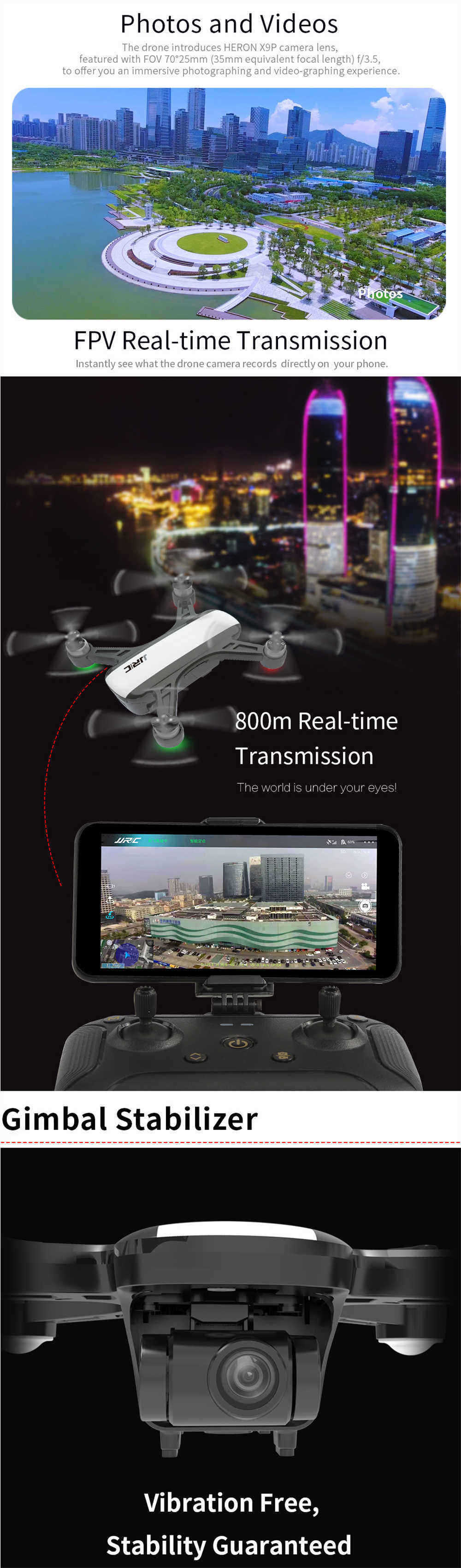 JJRC-X9P-Heron-GPS-5G-WiFi-FPV-With-4K-HD-Camera-Optical-Flow-Positioning-RC-Drone-Quadcopter-RTF-1566653