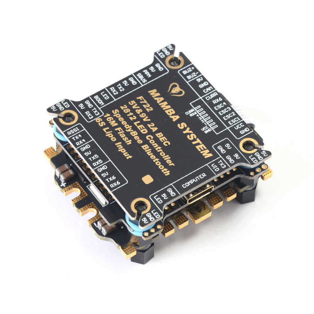 MAMBA-F722S-Betaflight-Flight-Controller-OSD-59V-2A-BEC-amp-506-50A-3-6S-Blheli_32--Dshot1200-FPV-Ra-1490805