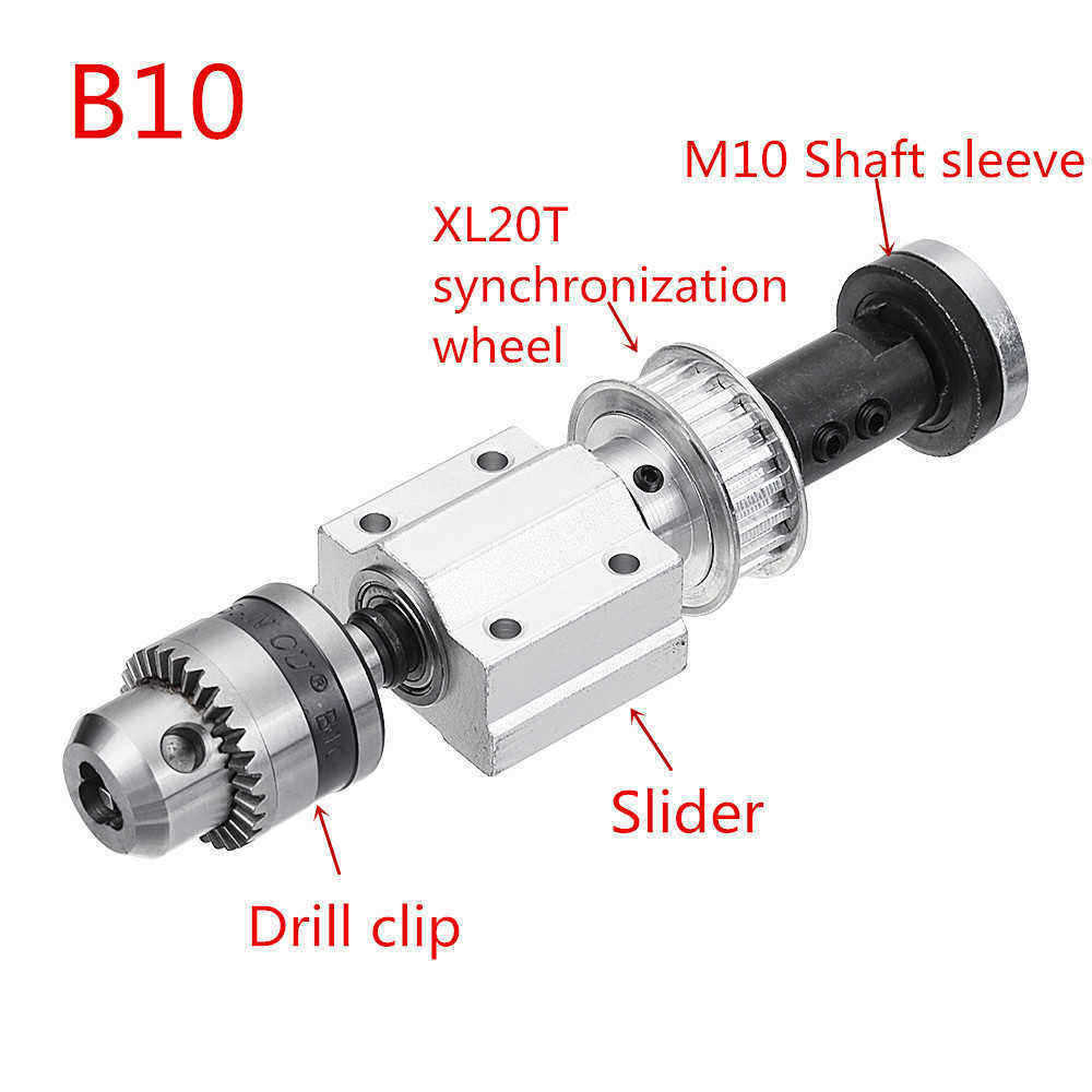 Machifit-No-Power-Spindle-Assembly-Small-Lathe-Accessories-Trimming-Belt-JTOB10B12B16-Drill-Chuck-Se-1378068