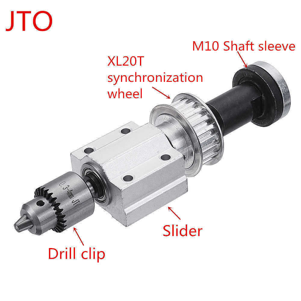 Machifit-No-Power-Spindle-Assembly-Small-Lathe-Accessories-Trimming-Belt-JTOB10B12B16-Drill-Chuck-Se-1378068