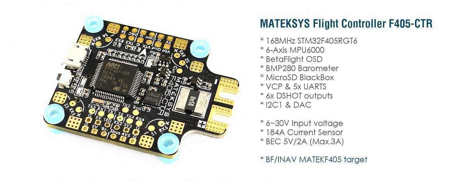 Matek-Systems-BetaFlight-F405-CTR-Flight-Controller-Built-in-PDB-OSD-5V2A-BEC-Current-Sensor-for-RC--1165338