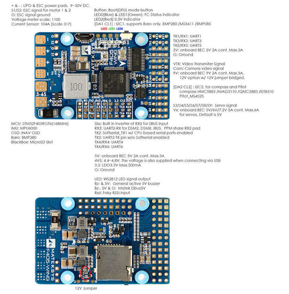 Matek-Systems-F405-WING-New-STM32F405-Flight-Controller-Built-in-OSD-for-RC-Airplane-Fixed-Wing-1292190