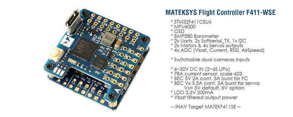 Matek-Systems-F411-WSE-STM32F411CEU6-Flight-Controller-Built-in-OSD-2-6S-FC-for-RC-Airplane-Fixed-Wi-1546243