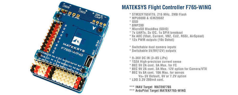 Matek-Systems-F765-WING-STM32F765VI-Flight-Controller-Built-in-OSD-for-RC-Airplane-Fixed-Wing-1557661