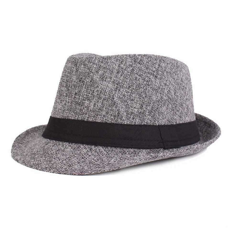 Men-Women-Cotton-Panama-Style-Hat-Outdoor-Wide-Brimmed-Jazz-Fedora-Cap-1414675