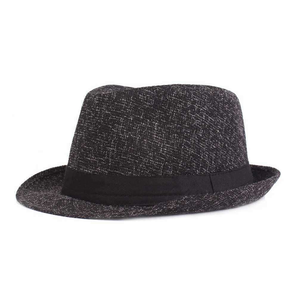 Men-Women-Cotton-Panama-Style-Hat-Outdoor-Wide-Brimmed-Jazz-Fedora-Cap-1414675