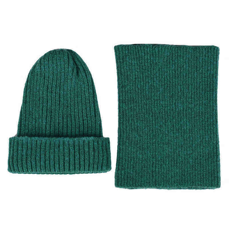 Men-Women-Winter-Warm-Knit-Hat-Collar-Set-Outdoor-Ski-Thick-Beanie-Scarf-1370515