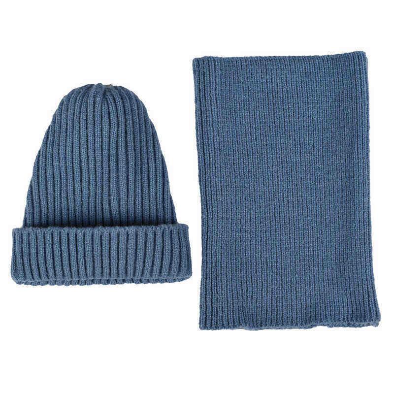 Men-Women-Winter-Warm-Knit-Hat-Collar-Set-Outdoor-Ski-Thick-Beanie-Scarf-1370515