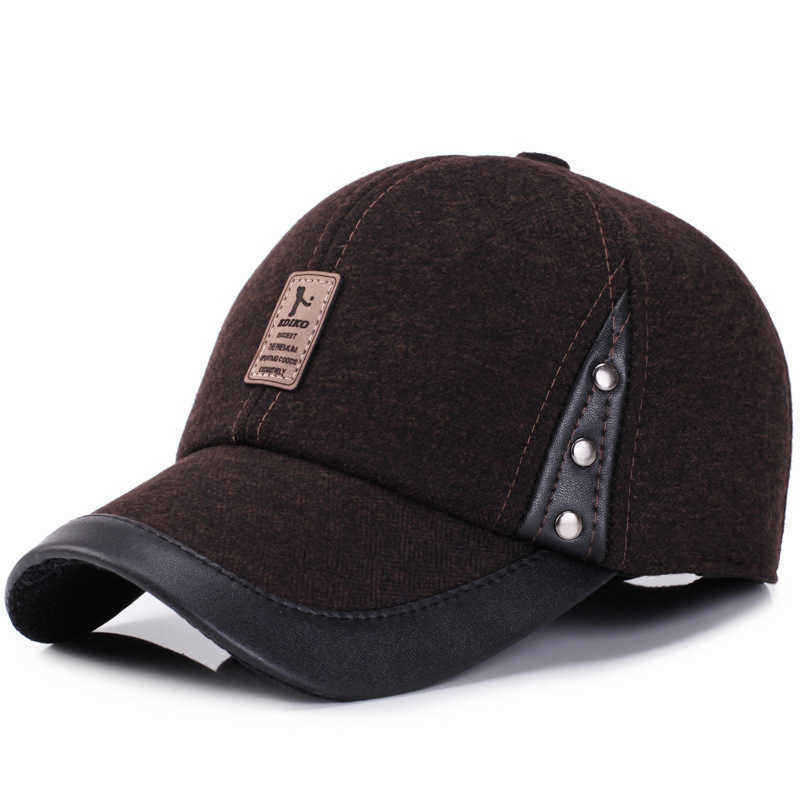 Men-Women-Winter-Woolen-Fabric-Baseball-Cap-With-Earmuffs-Outdoor-Casual-Peaked-Hat-Adjustable-1350667