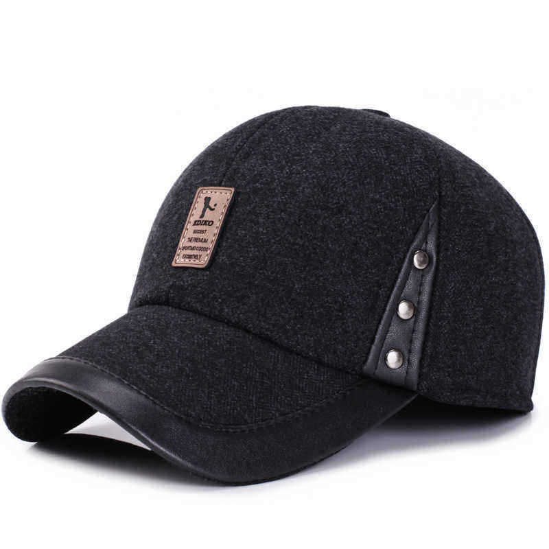 Men-Women-Winter-Woolen-Fabric-Baseball-Cap-With-Earmuffs-Outdoor-Casual-Peaked-Hat-Adjustable-1350667