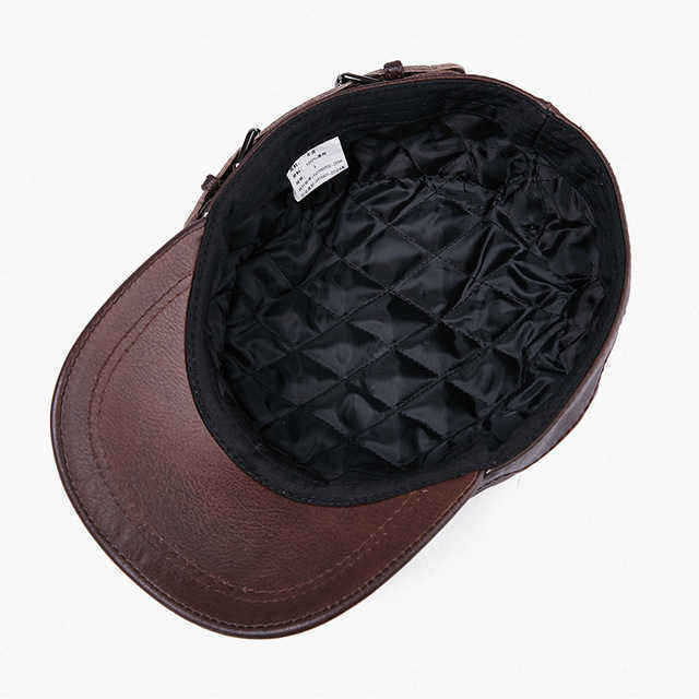 Mens-Hat-Leather-Flat-Top-Military-Cap-Warm-Earmuffs-Outdoor-Leather-Duck-Tongue-Windproof-Hat-Male--1548664