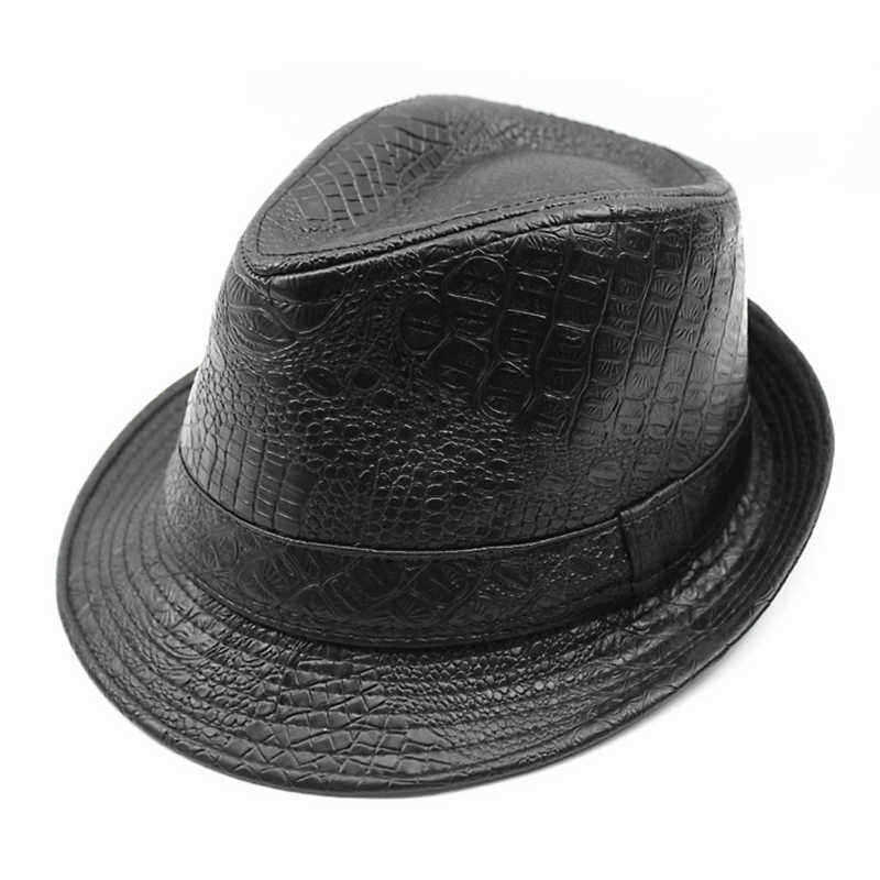 Mens-PU-Leather-Crocodile-Pattern-Jazz-Hat-Outdoor-Middle-aged-Wide-Brimmed-Fedora-Hats-1343585