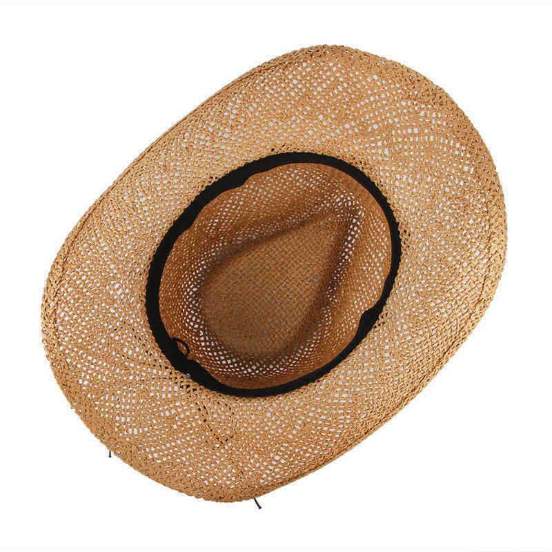 Mens-Rush-Straw-Lightweight-Casual-Wide-Brim-Gambler-Hat-1346273