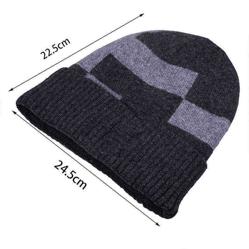 Mens-Unisex-Woolen-Blending-Knit-Beanie-Hat-Winter-Warm-Earmuffs-Slouchy-Skull-Cap-1386935