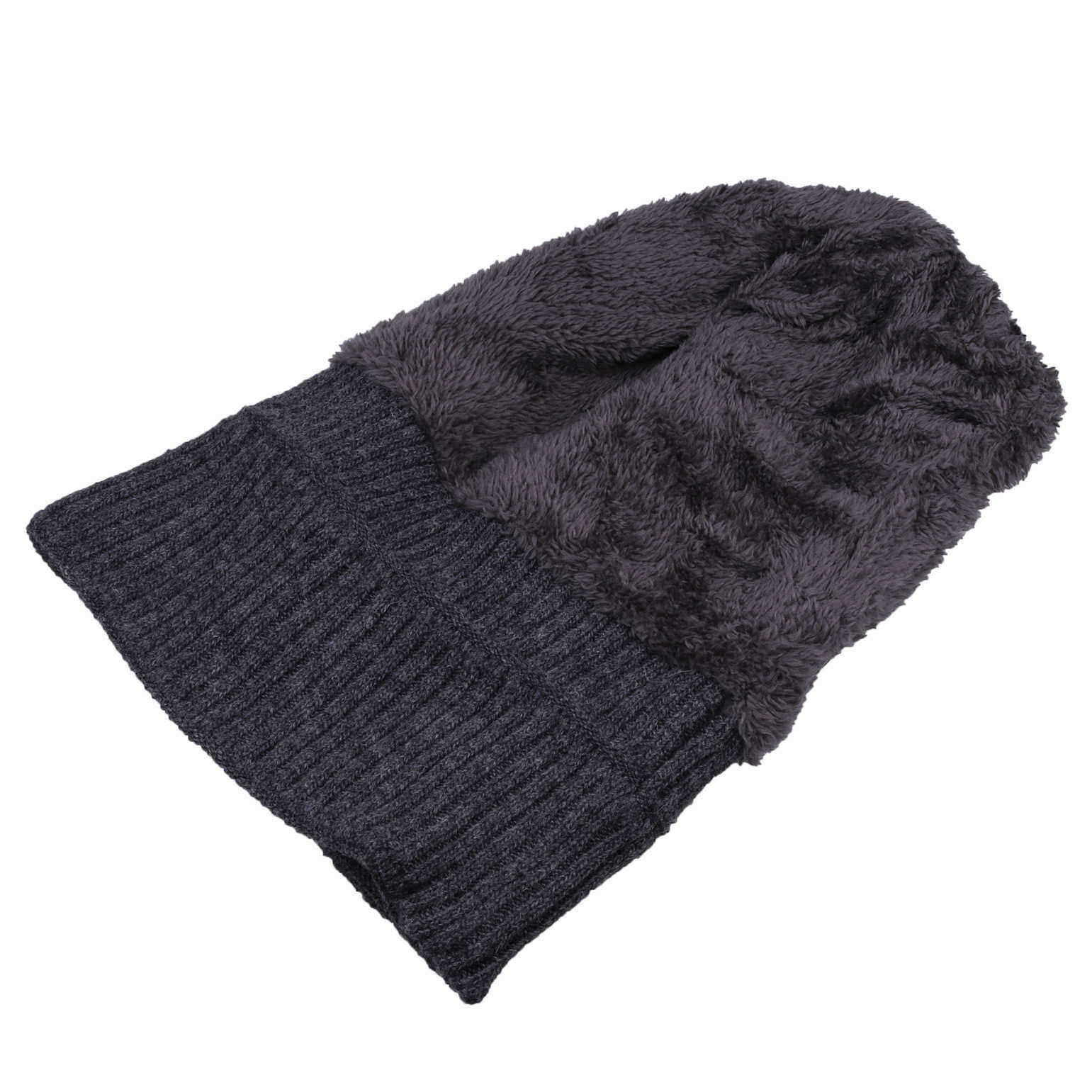 Mens-Unisex-Woolen-Blending-Knit-Beanie-Hat-Winter-Warm-Earmuffs-Slouchy-Skull-Cap-1386935