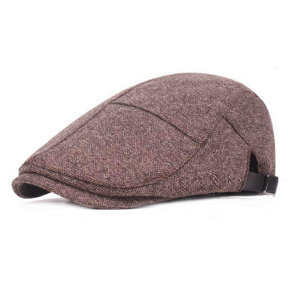 Mens-Womens-Casual-Winter-Warm-Thicken-Adjustable-Beret-Hat-Outdoor-Plain-Newsboy-Caps-1367493