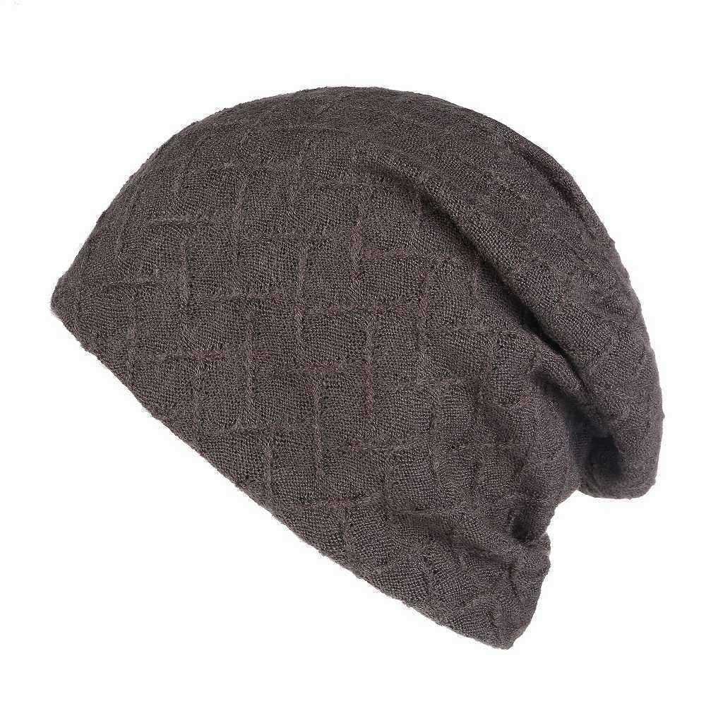 Mens-Womens-Vintage-Cotton-Double-Layers-Beanie-Caps-Plain-Earmuffs-Knitted-Hat-1328042