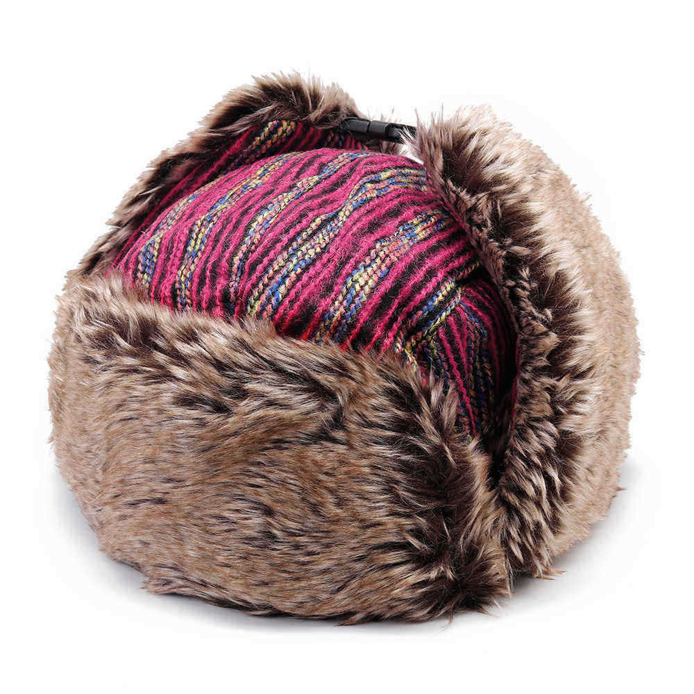 Mens-Womens-Vogue-Winter-Plus-Velvet-Earmuffs-Windproof-Trapper-Hat-Stripe-Thicken-Hunting-Hat-1362976