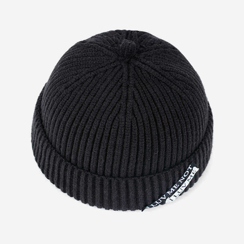 Mens-Womens-Winter-Color-Matching-Knit-Beanie-Cap-Outdoor-Foldable-Rolled-Cuff-Brimless-Hats-1544716