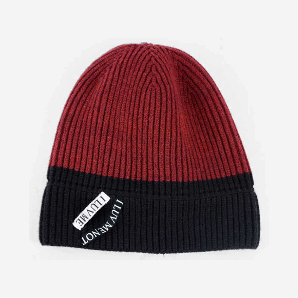 Mens-Womens-Winter-Color-Matching-Knit-Beanie-Cap-Outdoor-Foldable-Rolled-Cuff-Brimless-Hats-1544716