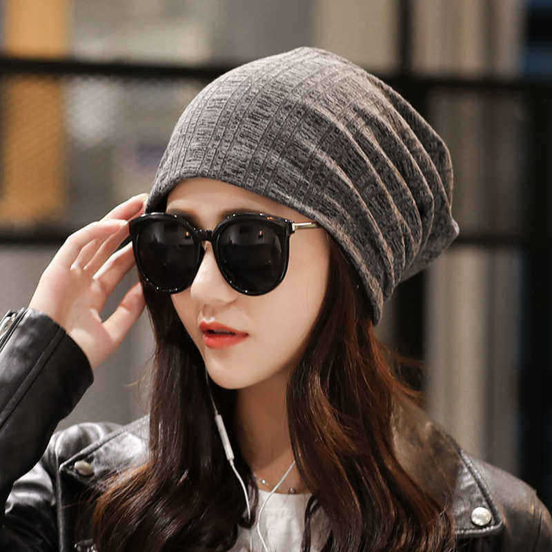 Mens-Womens-Winter-Slouchy-Beanie-Caps-Outdoor-Double-Layers-Earmuffs-Brimless-Bonnet-1355728