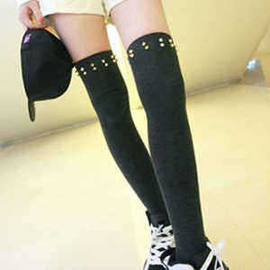 New-Arrival-Punk-Style-Cotton-Cool-Rivet-High-Stockings-910233