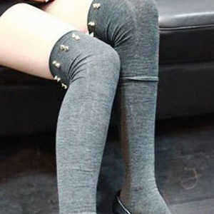 New-Arrival-Punk-Style-Cotton-Cool-Rivet-High-Stockings-910233