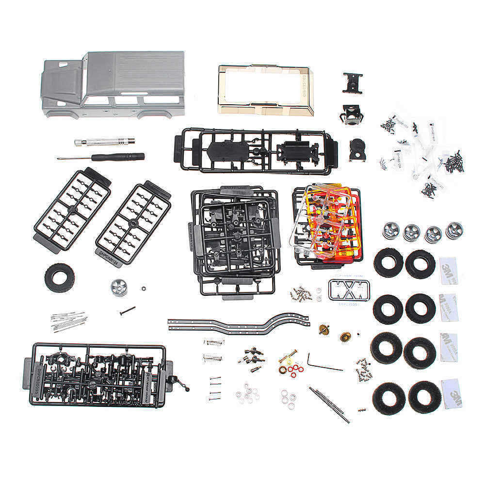 Orlandoo-Hunter-OH32A03-132-DIY-Kit-Unpainted-RC-Car-Rock-Crawler-w-Electronic-Parts-1417631