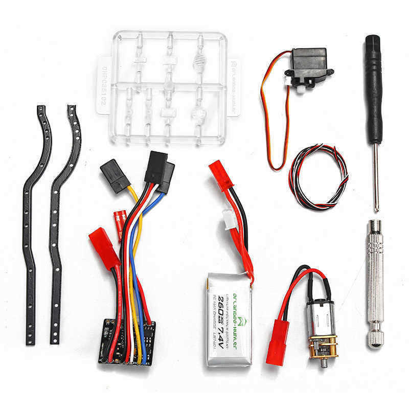 Orlandoo-OH35A01-DIY-135-24G-Crawler-Kit-Motor-ESC-Servo-Battery-Combo-RC-Car-KIT-1256025