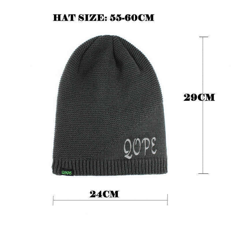 Outdoor-Men-Women-Winter-Letter-Earmuffs-Knit-Plush-Beanie-Hat-Ski-Skull-Cap-1370569