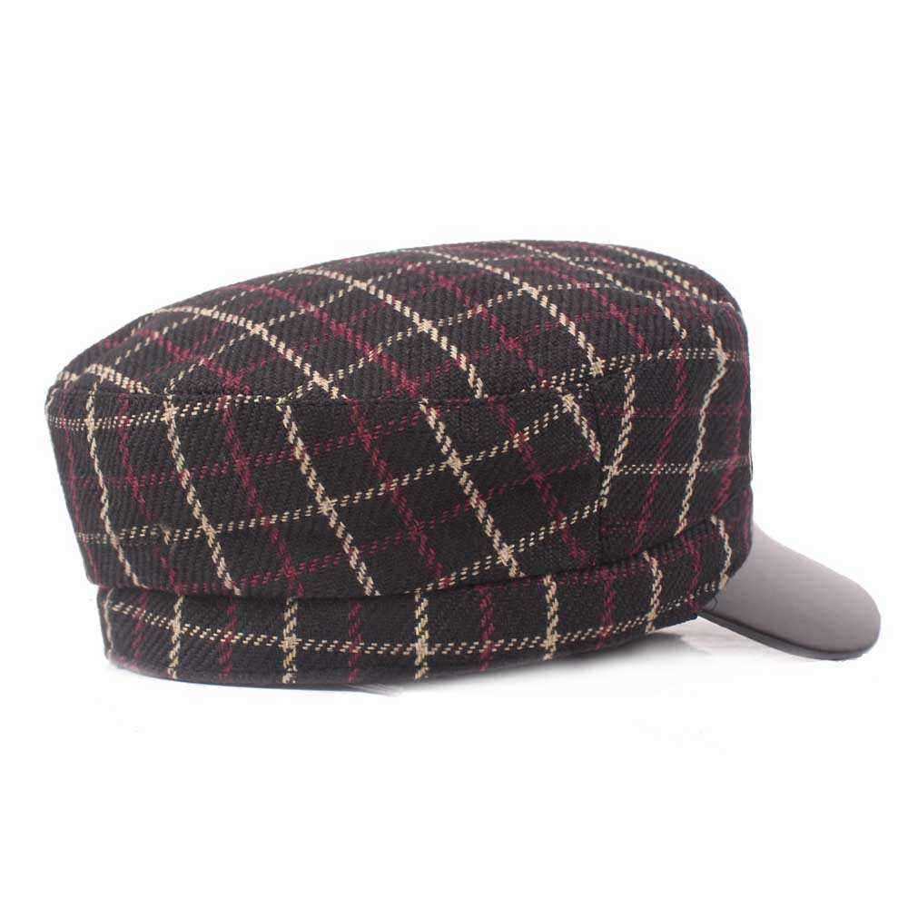 Outdoor-Winter-Cotton-PU-Leather-Beret-Caps-Plaid-Thicken-Warm-Peaked-Cap-for-Women-1351724