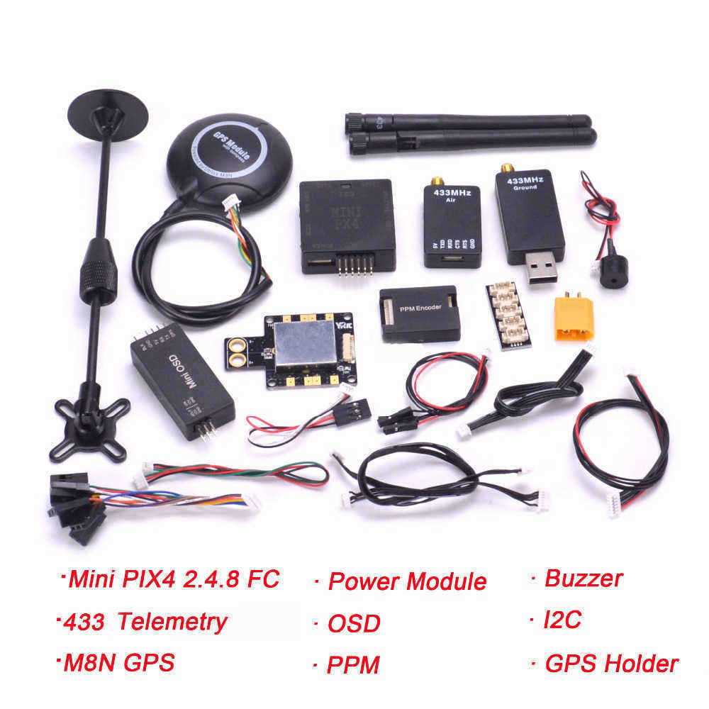 PX4-Pixhawk-PIX-248-32bit-Flight-Controller-433-Mhz-Radio-Telemetry-M8N-GPS-OSD--PM-Buzzer--PPM--I2C-1448286