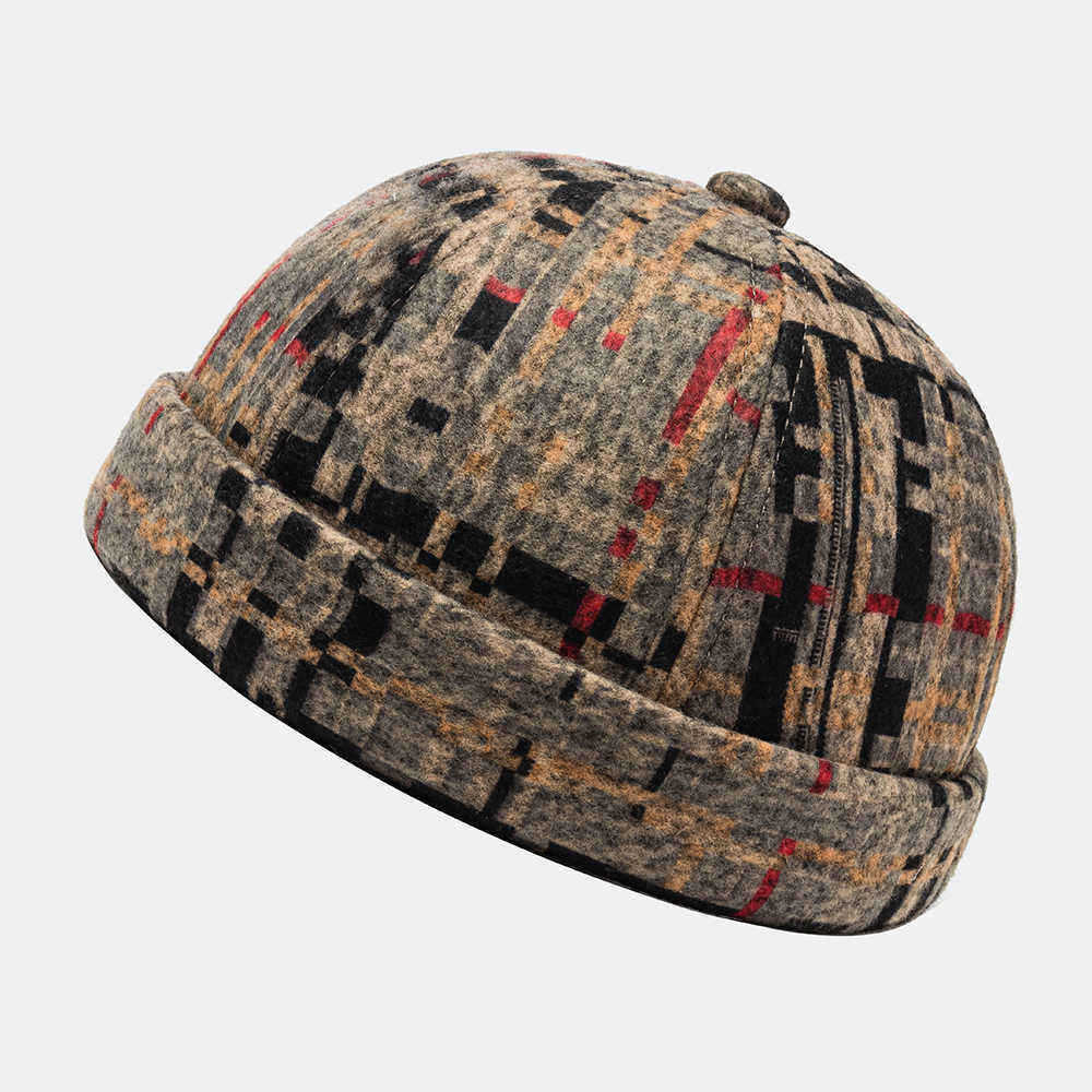 Plush-Soft-Fabric-Plaid-Stitching-Hat-Skull-Caps-Brimless-Hats-1565375