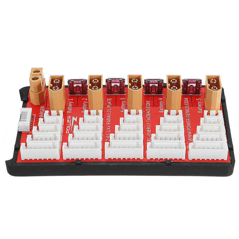 Power-Genius-PG-Parallel-Charging-Board-Supports-5-Packs-of-2-6S-Lipo-Battery-XT60-T-Plug-1141232