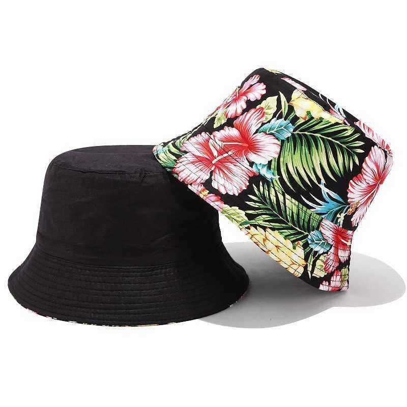 Printed-Double-sided-Wearable-Sun-Hat-Summer-Outdoor-Collapsible-Bucket-Hat-1495779