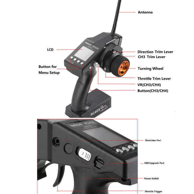 RadioLink-RC4GS-24G-4CH-Car-Controller-Transmitter--R6FG-Gyro-Inside-Receiver-for-RC-Car-Boat-1169456